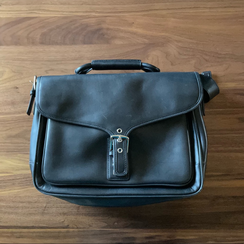 Coach leather briefcase - new, never used